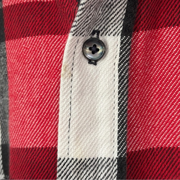 VTG St. Johns Bay BIG MAC Flannel Men's Medium Tall 100% Cotton Made in USA‎ Red - Picture 9 of 10